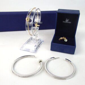Authentic SWAROVSKI Accessory 3-piece set metal [Used]